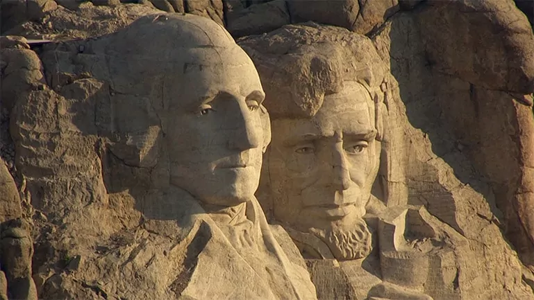 Das Mount Rushmore National Gedenkmal in South Dakota