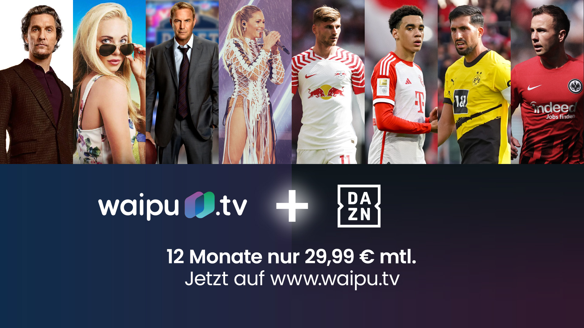 Rabatt mit Prozent 25 DAZN launcht UNLIMITED-Angebot neues waipu.tv